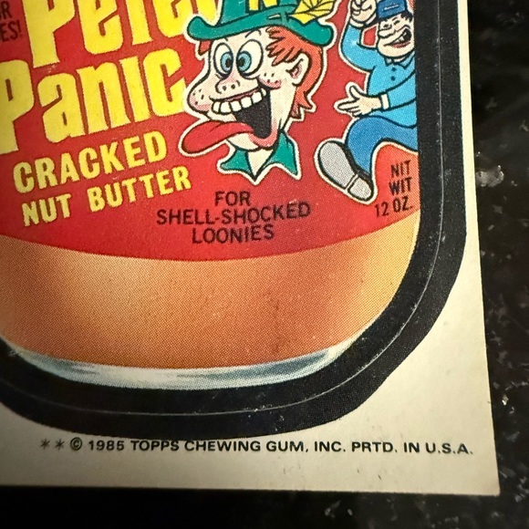 Topps Crazy Peter Panic Trading Card - Red and Yellow - Picture 2 of 3